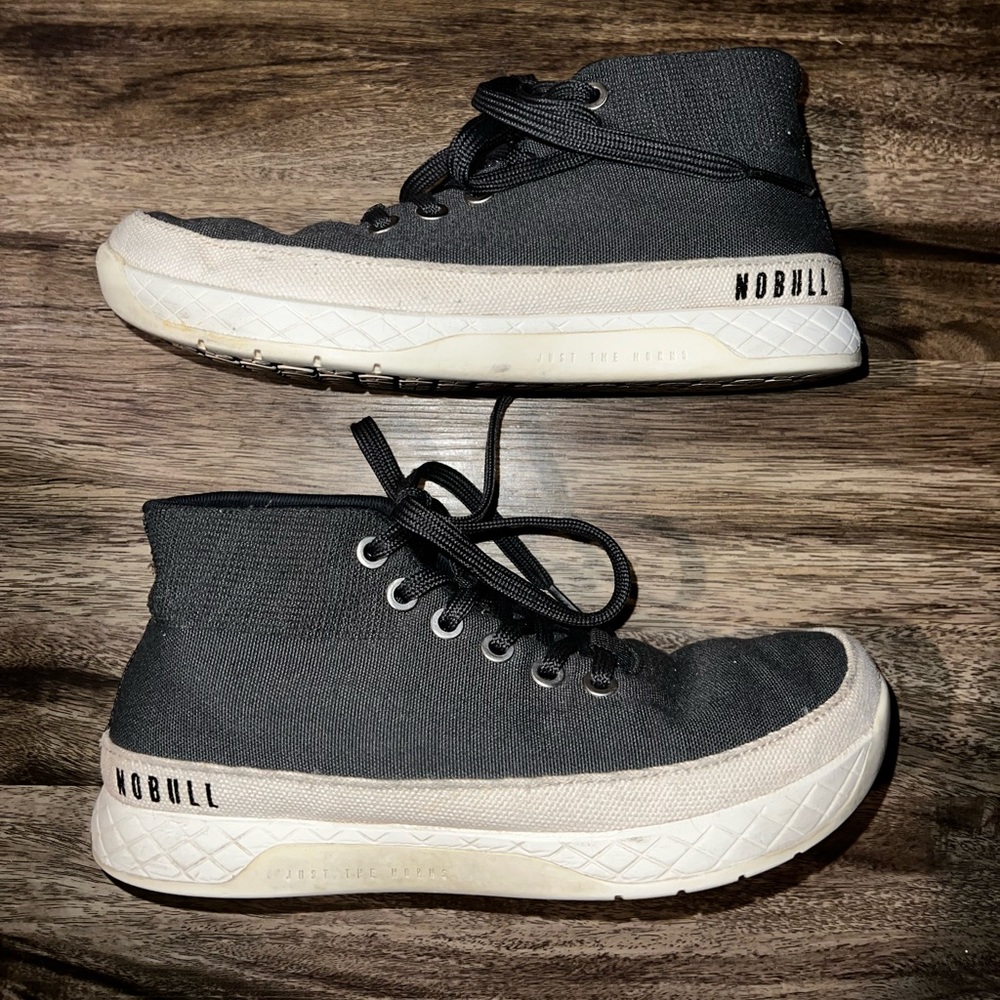 No BullGrey Hightop Sneakers